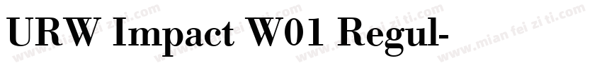 URW Impact W01 Regul字体转换